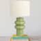 Hello Honey® 20.5" Stoneware Table Lamp with Linen Shade and Inline Switch